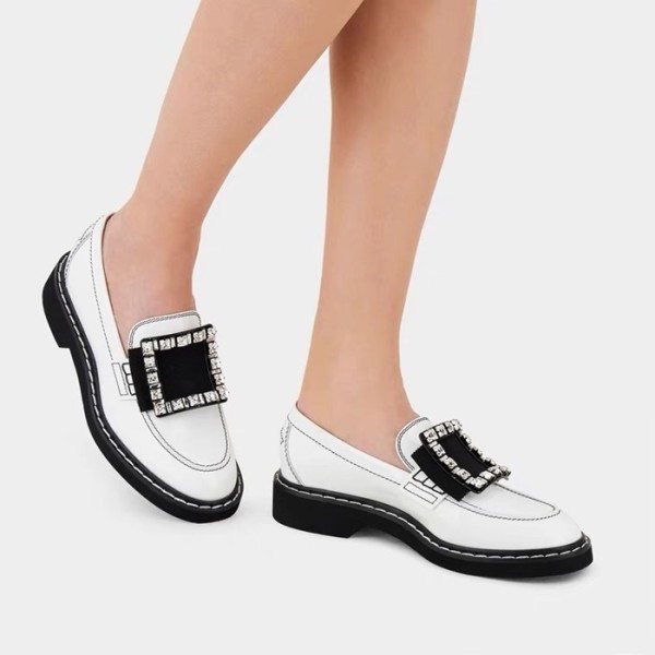 ✨로저비비에 여성 화이트 로퍼 - Roger Vivier Womens White Loafer - vis635x