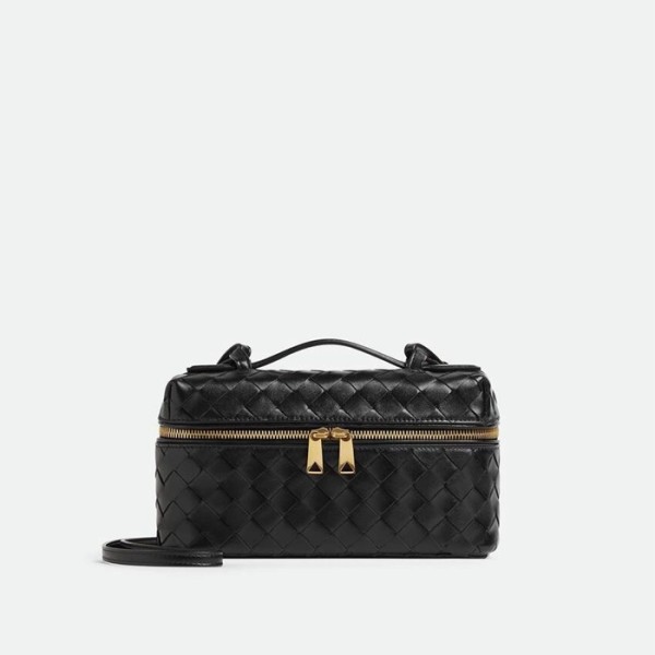 ✨보테가베네타 여성 블랙 베니티 케이스 - Bottega Veneta Womens Vanity Case - bvb1625x