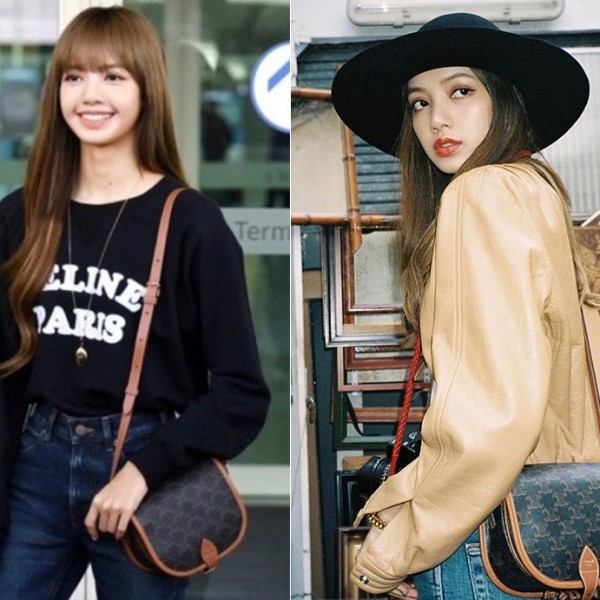 ✨셀린느 여성 미디엄 폴코백 트리옹프 리사착용컷 - Celine Womens Medium Folco Bag Triomphe