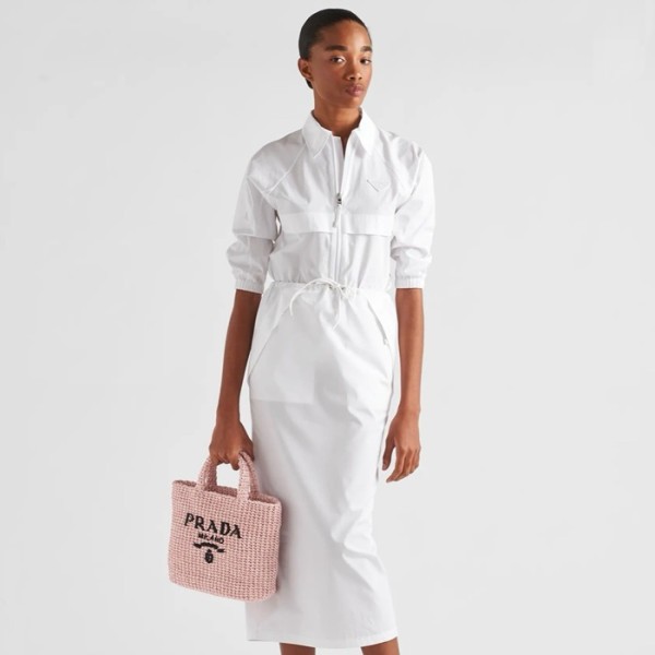 ✨프라다 여성 핑크 라탄백 - Prada Womens Pink Tote Bag - prb1665x