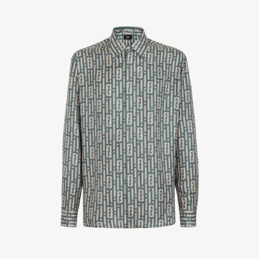 ❤펜디 남성 블루 셔츠 - Fendi Mens Blue Shirts - fec557x