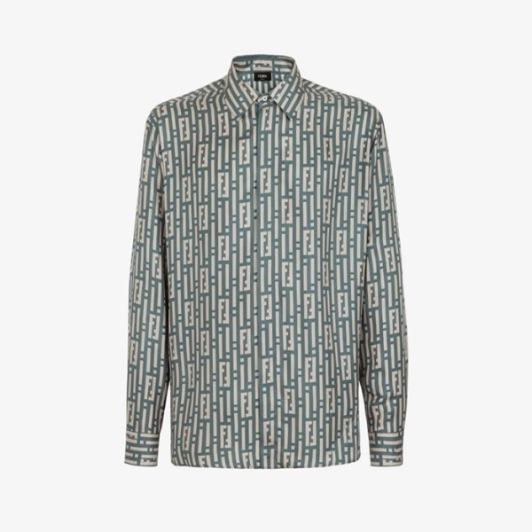 ✨펜디 남성 블루 셔츠 - Fendi Mens Blue Shirts - fec557x