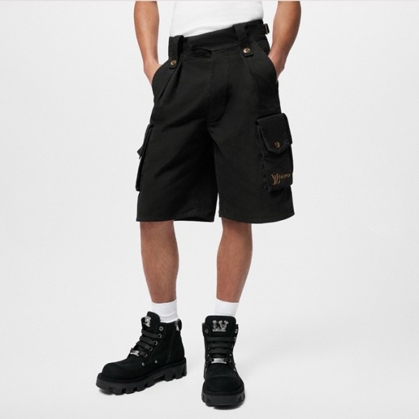 ✨루이비통 남성 블랙 반바지 - Louis vuitton Mens Black Half-pants - lvc647x