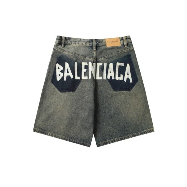 ✨발렌시아가 남성 블루 반바지 - Balenciaga Mens Blue Half-pants - bac675x