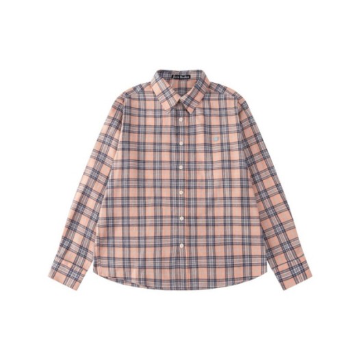 ❤아크네 남/녀 핑크 체크 셔츠 - Acne Studios Unisex Pink Shirts - acn679x