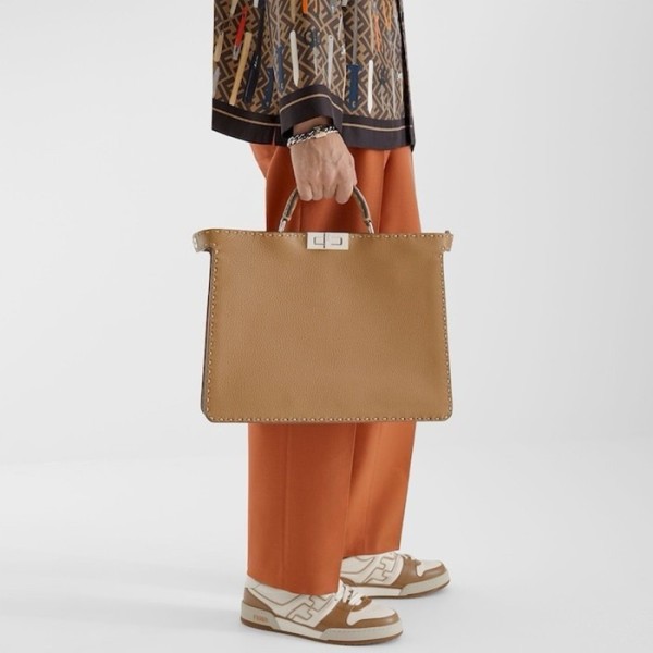 ✨펜디 남성 매치 카멜 로우탑 스니커즈 - Fendi Mens Camel Sneakers - fes651x