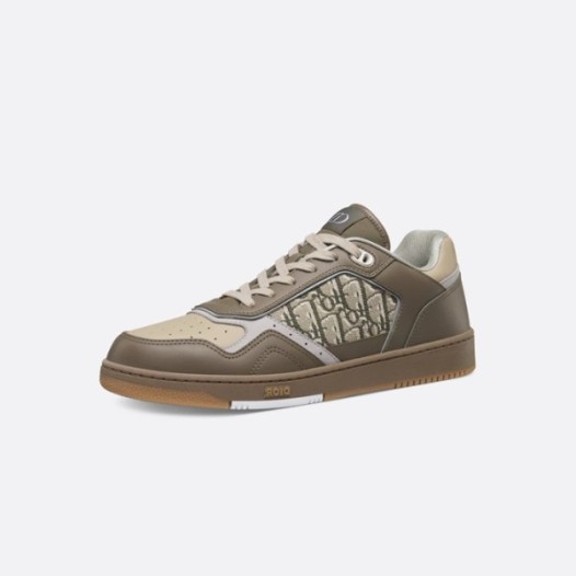 ❤디올 남/녀 카키 로우탑 스니커즈 - Dior Unisex Khaki Sneakers - dis652x
