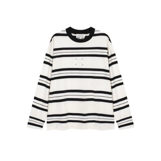 ❤메종 마르지엘라 남성 화이트 긴팔티 - Maison Margiela Mens White Tshirts - mac781x