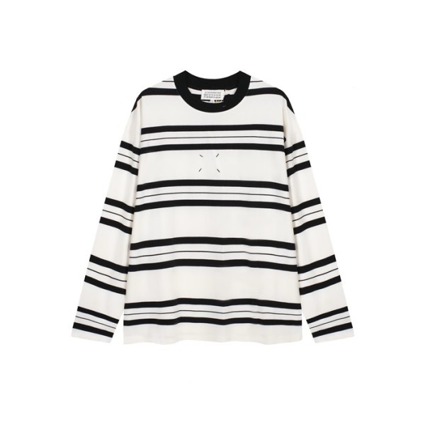 ✨메종 마르지엘라 남성 화이트 긴팔티 - Maison Margiela Mens White Tshirts - mac781x