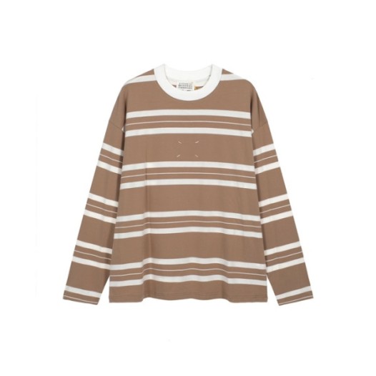 ❤메종 마르지엘라 남성 카멜 긴팔티 - Maison Margiela Mens Camel Tshirts - mac782x