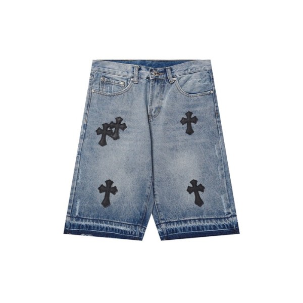 ✨크롬하츠 남성 블루 반바지 - Chrom Hearts Blue Half-pants - chc794x