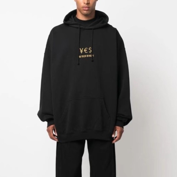 ✨베트멍 남/녀 블랙 후드티 - Vetements Unisex Black Hoodie - vec813x