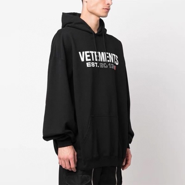 ✨베트멍 남/녀 블랙 후드티 - Vetements Unisex Black Hoodie - vec816x