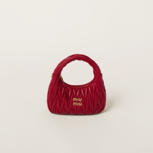 ❤미우미우 여성 완더 마테라쎄 호보 백 - Miumiu Womens Wander Matelasse Hobo Bag - mib1977x