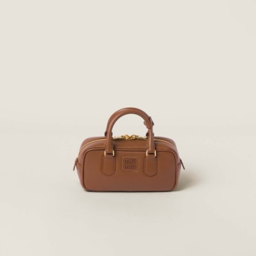 ❤미우미우 여성 카라멜 아르카디 볼링백 - Miumiu Womens Arcadie Bag - mib1981x