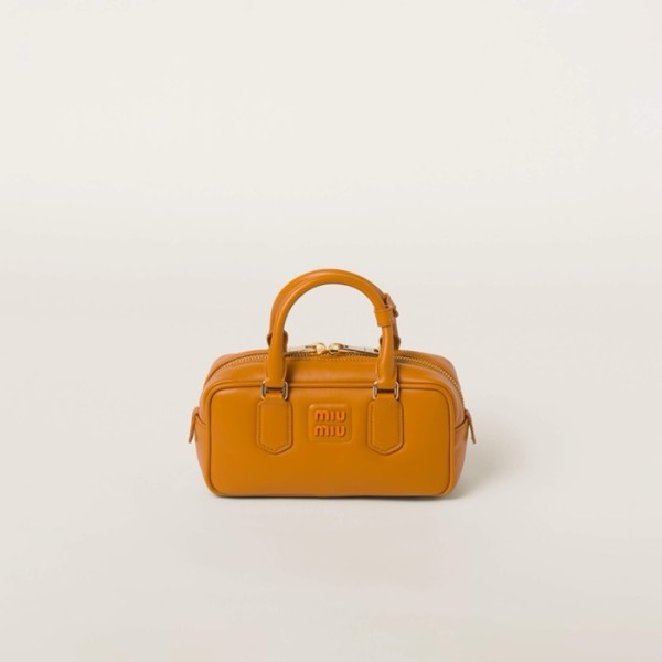 ✨미우미우 여성 오렌지 아르카디 볼링백 - Miumiu Womens Arcadie Bag - mib1982x