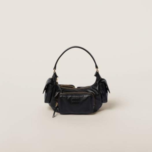 ❤미우미우 여성 블랙 호보 백 - Miumiu Womens Hobo Bag - mib1985x