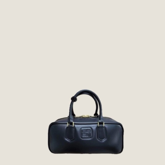 ❤미우미우 여성 블랙 아르카디 볼링백 - Miumiu Womens Arcadie Bag - mib1989x