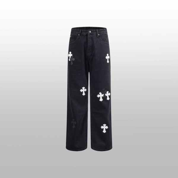 ✨크롬하츠 남성 블랙 청바지 - Chrom Hearts Mens Black Jeans - ch885x