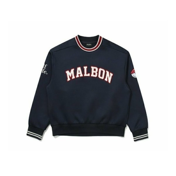 ✨[MALBON] 말본 남성 Victory 라운드 크루넥 티셔츠 - gol112x