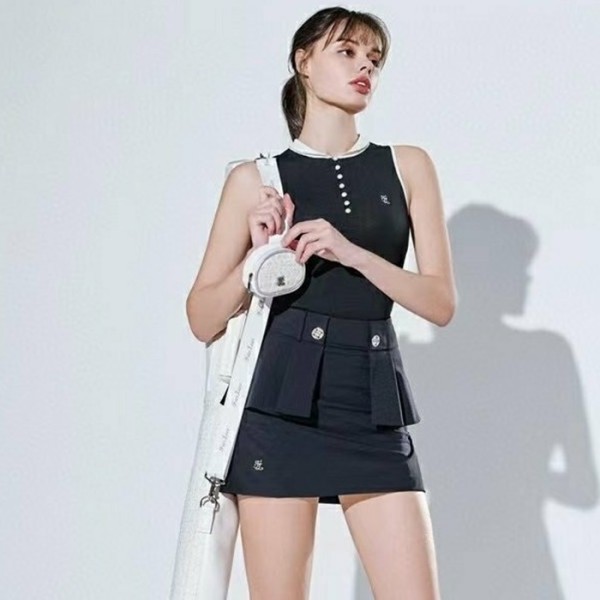 ✨[FairLiar] 페어라이어 여성 플랫 하이웨이스트 스커트 - gol162x