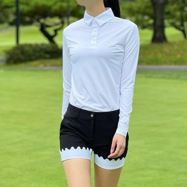 ✨[UTAA] 유타 여성 픽셀 언발 로고 롱슬리브 티셔츠 - gol174x