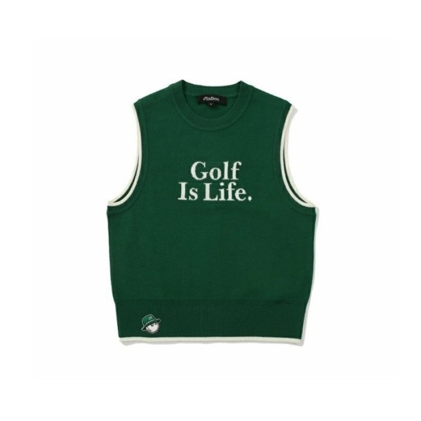 ✨[MALBON] 말본 여성 Bucket 니트 베스트 - gol224x