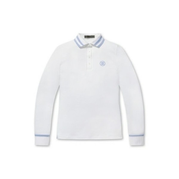 ✨[G/FORE] 지포어 여성 Knitted Collar Pique 폴로 티셔츠 - gol264x