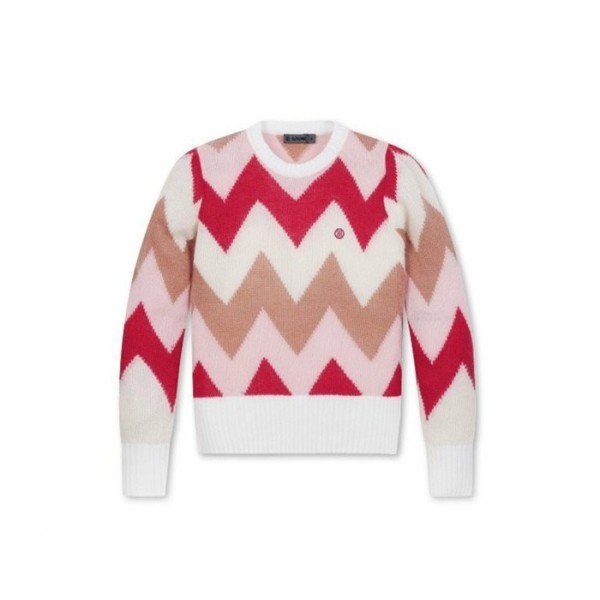 ✨[G/FORE] 지포어 여성 모헤어 지그재그 니티드 스웨터 - gol296x