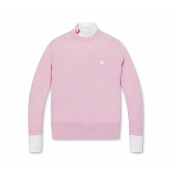 ✨[G/FORE] 지포어 여성 프론트-백 컬러 매칭 넥 스웨터 - gol318x