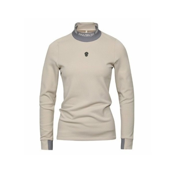 ✨[AMAZINGCRE] 어메이징크리 여성 에어로 다이나믹 아코디오 하이넥 티셔츠 - gol332x