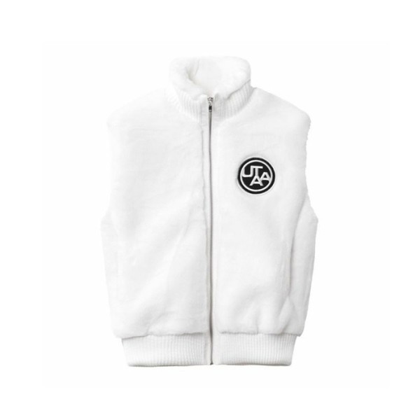 ✨[UTAA] 유타 여성 스퀘어 로고 퍼 하이넥 베스트 - gol342x