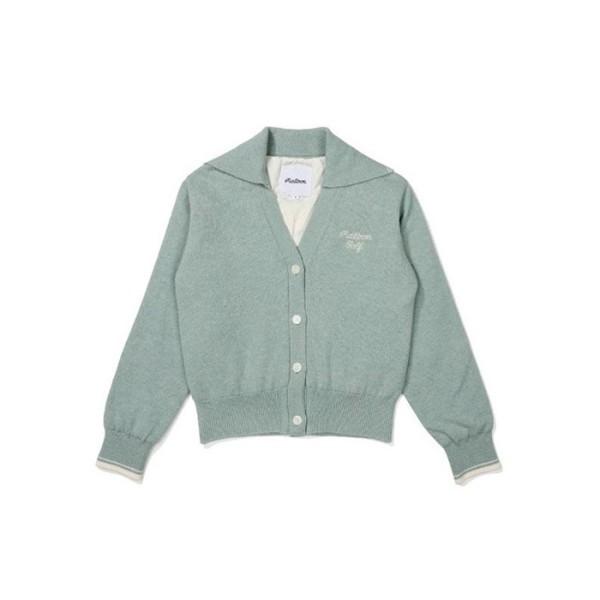 ✨[MALBON] 말본 여성 버킷 포인트 세일러 가디건 - gol379x