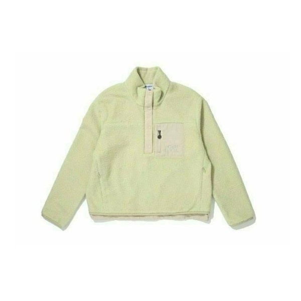 ✨[MALBON] 말본 여성 플리스 하프집업 티셔츠 - gol383x