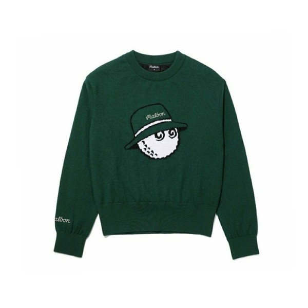 ✨[MALBON] 말본 여성 버킷 포인트 방풍 스웨터 - gol387x