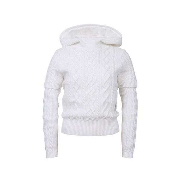 ✨[AMAZINGCRE] 어메이징크리 여성 테크케이블 윈드블럭 스웨터 - gol395x