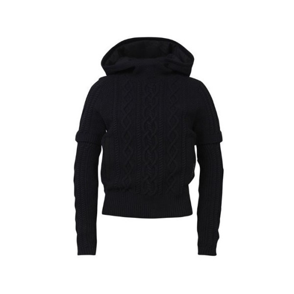 ✨[AMAZINGCRE] 어메이징크리 여성 테크케이블 윈드블럭 스웨터 - gol396x