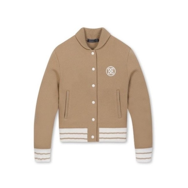 ✨[G/FORE] 지포어 여성 펠트 울 칼럼 버튼-업 자켓 - gol404x