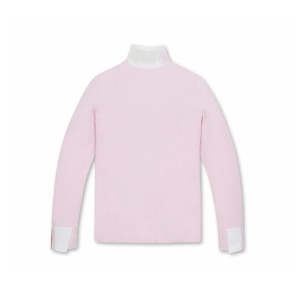 ✨[G/FORE] 지포어 여성 니트 하이브리드 이너 로우넥 티셔츠 - gol445x