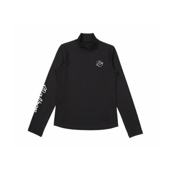 ✨[MALBON] 말본 여성 모크넥 베이스 레이어 기모이너 - gol462x