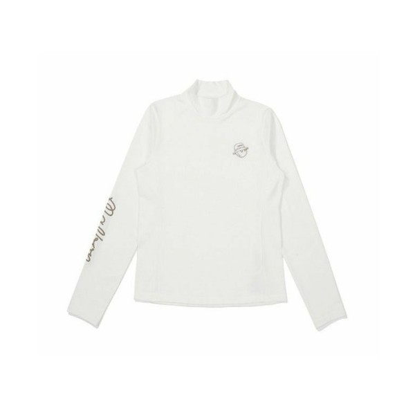 ✨[MALBON] 말본 여성 모크넥 베이스 레이어 기모이너 - gol463x