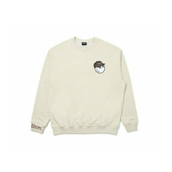 ✨[MALBON] 말본 여성 Buckets 크루넥 플리스 티셔츠 - gol468x