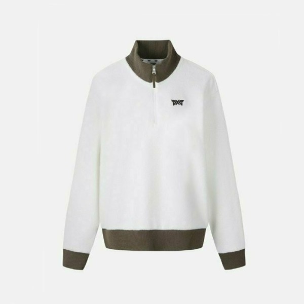 ✨PXG 여성 윈터 부클 하프집업 LS 티셔츠 - gol490x