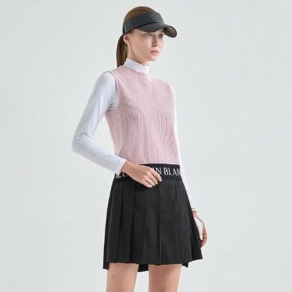 ✨[LANVIN BLANC] 랑방블랑 여성 울 블랜드 플리츠 스커트 - gol514x