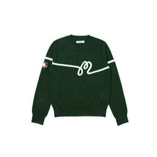 ✨[MALBON] 말본 여성 M 스크립트 스웨터 - gol526x