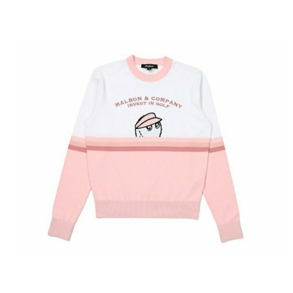 ✨[MALBON] 말본 여성 샤이 버킷 스웨터 - gol634x