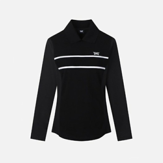 ❤PXG 여성 니트 하이브리드 카라 긴팔 티셔츠 - gol663x