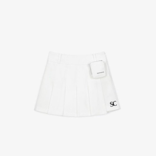 ❤[SOUTHCAPE] 사우스케이프 여성 SC로고 포켓 플리츠 큐롯 팬츠 - gol724x