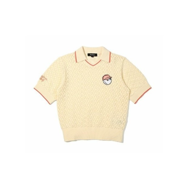 ✨[MALBON] 말본 여성 버킷 크로셰 스웨터 - gol742x