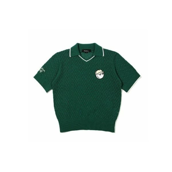 ✨[MALBON] 말본 여성 버킷 크로셰 스웨터 - gol743x